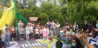 Galerie FOTO! Peste 200 de copii de grădiniță, polițiști pentru o zi!