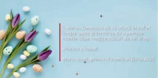 Mesajul de Paști al primarului din Balta Albă