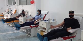 (FOTO) Mascați și colegi din Poliție, donatori de sânge