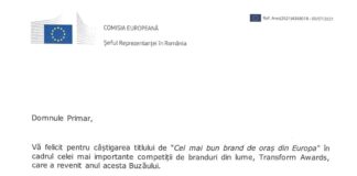 DOCUMENT! Buzăul, felicitat de Comisia Europeană. Iată scrisoarea primită de Toma!