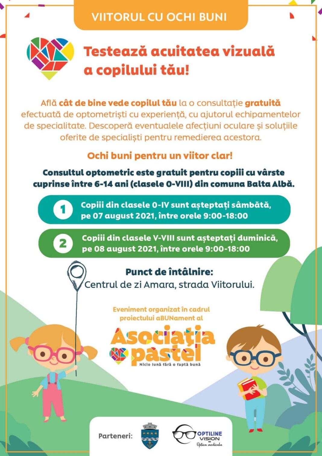 test ochi Balta Albă