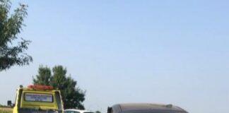(FOTO) UPDATE! ACCIDENT! Patru răniți, dintre care doi copii! Trafic restricționat pe E 85, la Mihăilești!