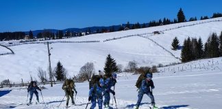 (FOTO) Concurs pe munte. Lotul școlii militare de la Boboc, locul 5 la competiția națională