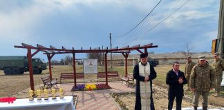 (FOTO) În memoria militarului buzoian Mădălin Stoica. Poligon inaugurat la Batalionul 47