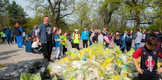 (VIDEO) Parcul Crâng. Sute de saci cu gunoaie, în urma unei acțiuni de ecologizare