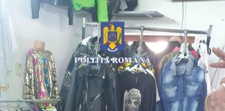(FOTO) Sute de haine și încălțăminte „de firmă”, confiscate de polițiștii râmniceni