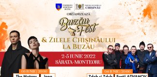 BUZĂU FEST și ZILELE CHIȘINĂULUI, 2-5 IUNIE, la Sărata Monteoru
