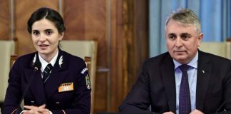 (FOTO) Tânăra buzoiancă Oana Blidaru, secundul ministrului de Interne