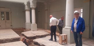 (FOTO) Au început lucrările. Președintele Neagu, pe șantierul de la Biblioteca Județeană