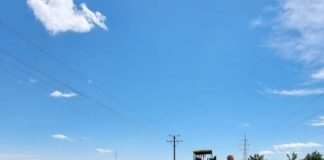 (FOTO) Primul strat de asfalt. Președintele Neagu a făcut anunțul