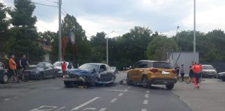 (FOTO) Accident pe Aleea Căprioarei