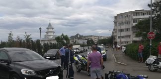 (FOTO) Motociclist rănit. Accident pe Frăsinet