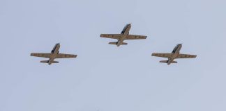 (FOTO) Avioanele și elicopterele de la Boboc, deasupra Capitalei