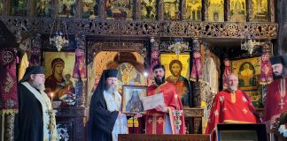 (FOTO) Fragment din moaștele Sfântului Irodion de la Lainici, dăruit Parohiei „Sfinții Împărați Constantin și Elena” din Râmnicu Sărat