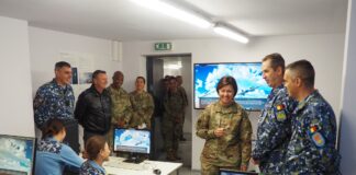 (FOTO) Comandant din Forțele Aeriene SUA, prezent la școala militară Boboc