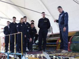 (FOTO) Ultima zi de instructor militar, prima de profesor. Bogdan Barbu, o carieră desăvârșită