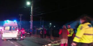 (FOTO) Biciclist accidentat de un camion, pe E 85