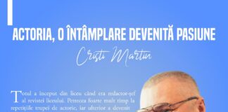 Interviu cu actorul Cristi Martin, realizat de voluntarii Teatrului „George Ciprian”