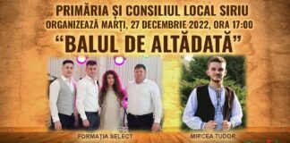 Bal ca pe vremuri, la Siriu. Evenimentul va avea loc la Căminul Cultural
