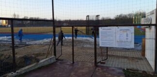 Fără acces pe pista de atletism. Lucrări pentru nocturna stadionului