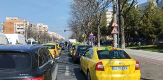 (VIDEO/FOTO) Protest al taximetriștilor, pe străzile Buzăului