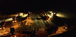 (VIDEO) Lucrări în nocturnă, pe Autostrada Buzău – Focșani