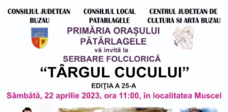 Prima serbare din an, la Pătârlagele. ,,Târgul Cucului”, la a 25-a ediție, sâmbătă, 22 aprilie