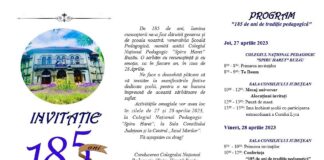 185! Sărbătoare la Colegiul Național Pedagogic ,,Spiru Haret”