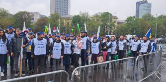 250 de sindicaliști din educația buzoiană, la cel mai mare protest din ultimii ani. Mâine, marș în Capitală