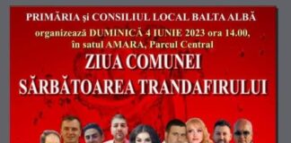 Balta Albă. Sărbătoarea Trandafirului, sâmbătă, 4 iunie