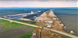 (FOTO) Noi imagini de pe șantierul Autostrăzii Buzău – Focșani. În ce stadiu sunt lucrările