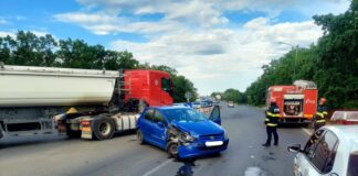 (UPDATE/FOTO) Accident la ieșire din Buzău spre Ploiești