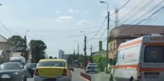 (UPDATE/FOTO) Accident cu motocicleta, pe strada Transilvaniei