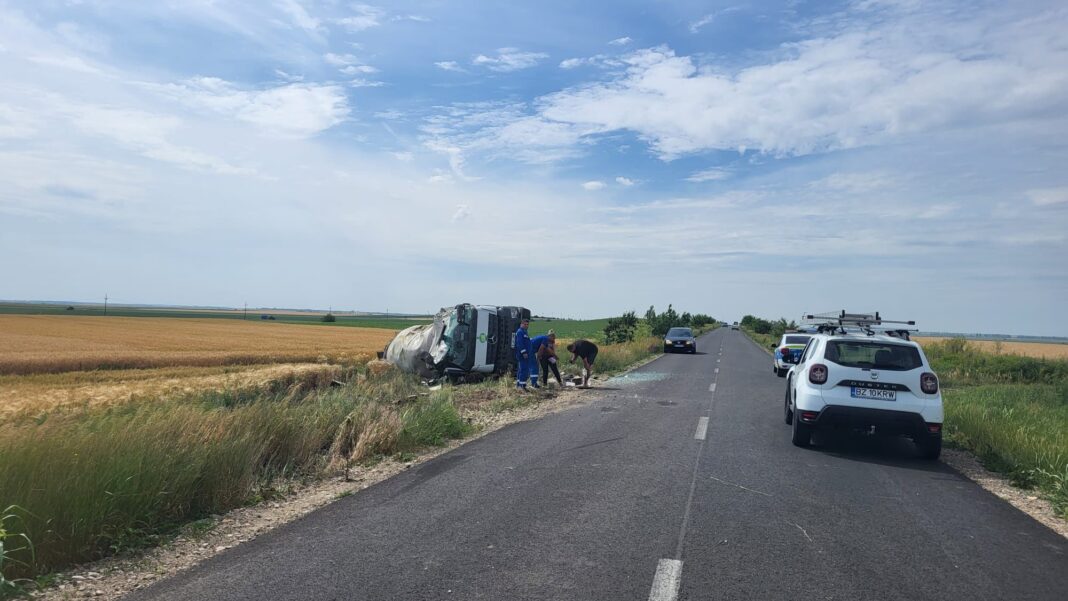 autocisternă răsturnată