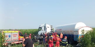 (FOTO) Accident mortal pe E85. Elicopter SMURD, la fața locului. Trafic blocat la limita cu județul Ialomița
