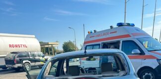 (UPDATE/FOTO) Accident pe DN 1B, la Merei. Doi vârstnici au fost răniți