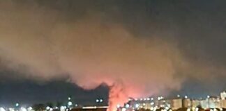 Incendiu puternic în orașul Buzău