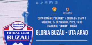 AZI. Gloria, meci în Cupă cu UTA Arad. Urmează cu Steaua, duminică, în campionat