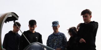 (FOTO) Elevi de la Pedagogic, în vizită la școala militară de la Boboc