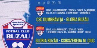 Gloria Buzău, ultimele trei meciuri din acest an. Iată programul partidelor!