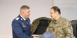 (FOTO) Festivitate la școala militară Boboc. Trecere în rezervă și semne onorifice