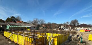 (FOTO) Două blocuri pentru tineri, în construcție la Pătârlagele
