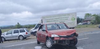 (UPDATE/FOTO) Accident pe E85, la Poșta Câlnău