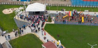 (Galerie FOTO) Cum arată noul parc deschis în comuna Mărăcineni