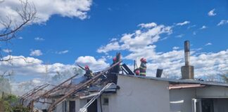 (UPDATE/FOTO) Incendiu la o casă din orașul Buzău
