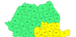 Revin ploile. Județul Buzău, sub cod galben până joi seară
