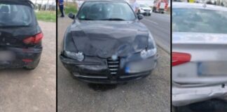 (FOTO/UPDATE) Patru accidente în lanț, pe E85, DN 10 și pe DN1 B