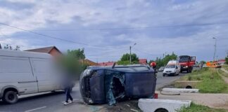 (UPDATE/FOTO) Accident pe E85, la Poșta Câlnău. ,,O persoană este încarcerată”