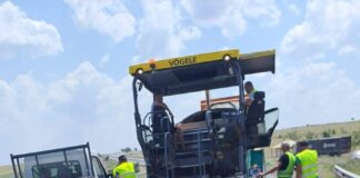 Asfaltări în zona Crucea Comisoaiei, pe E85