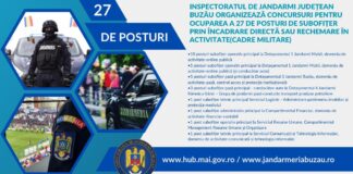 Vrei să fii jandarm? Iată posturile scoase la Buzău!